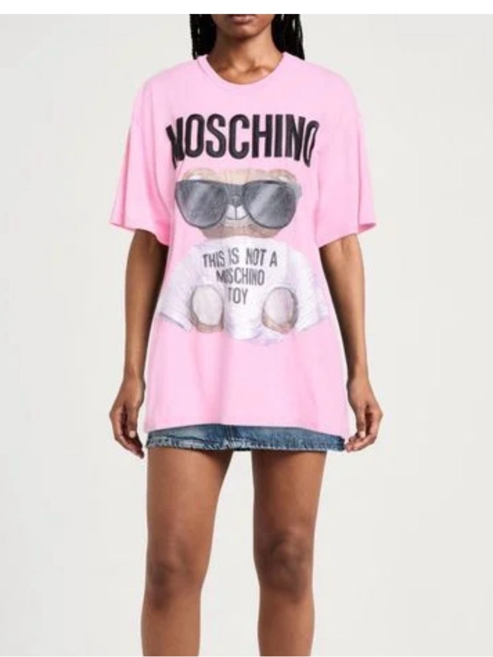 Moschino - Pink Teddy Graphic Tee 100% cotton - Picture 2 of 6